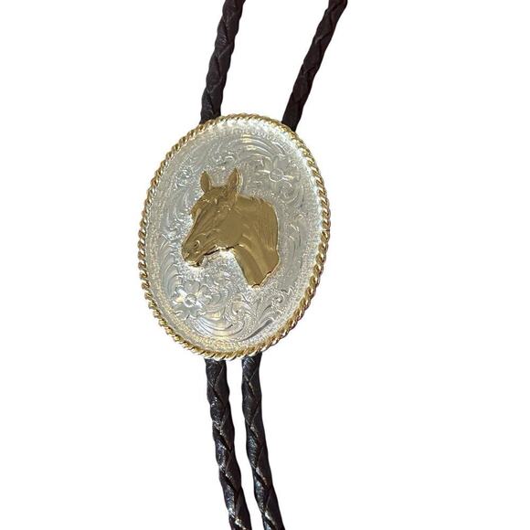 Montana Silversmiths Horse Head Bolo Tie Men’s Western Tye Equestrian Accessory